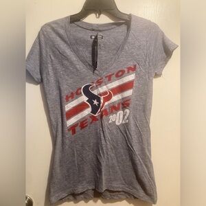 NFL Apparel Houston Texans Women's Gray V-Neck Tee